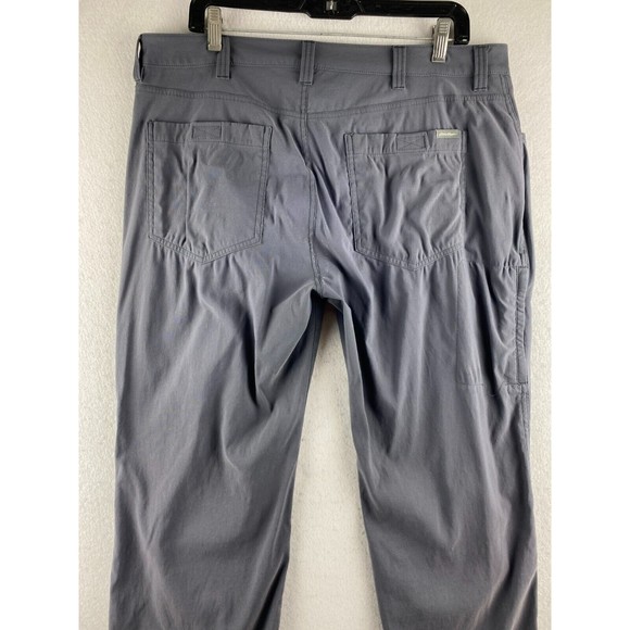 Eddie Bauer Hiking Pants Mens 36 Gray Moisture Wick Breathable Nylon Outdoor - Picture 11 of 16